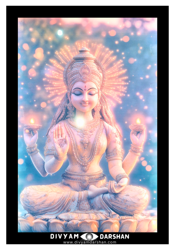 Goddess Saraswati in a beautifully detailed illustration.